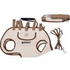Kivora Pets beige medium pet carrier on white background