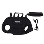 Kivora Pets black extra large pet carrier on white background