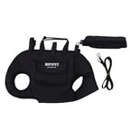Kivora Pets black large pet carrier on white background