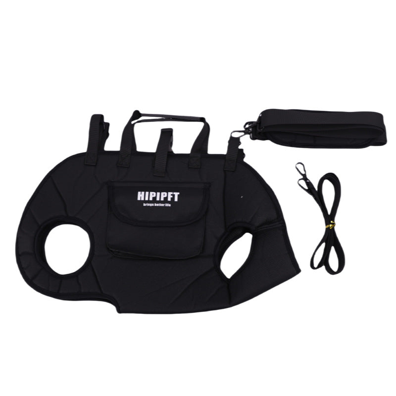 LEIAO Black L pet carrier white background