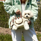 Outdoor pet carrier lifestyle scene
