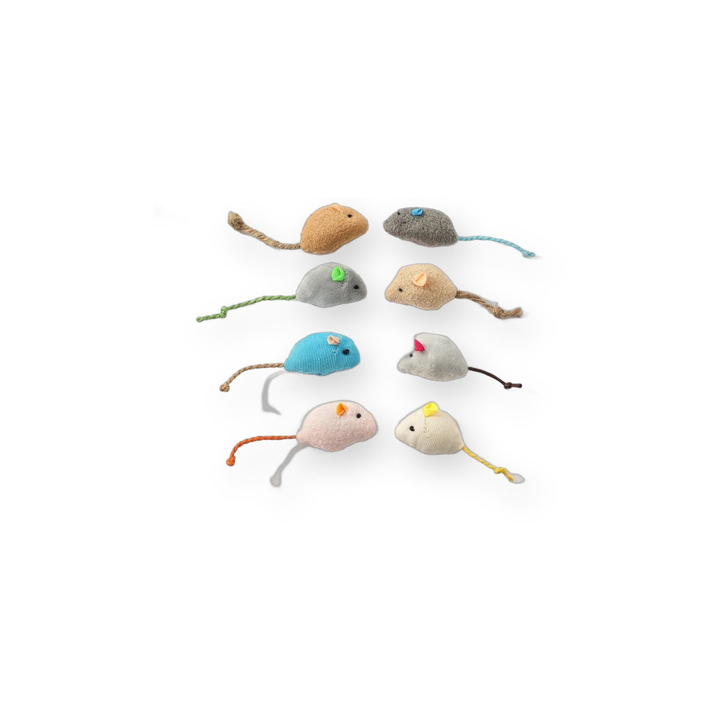Feather Mouse Cat Toys for Indoor Play product on pure white background by Kivora Pets