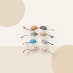 Feather Mouse Cat Toys for Indoor Play minimal lifestyle product image by Kivora Pets